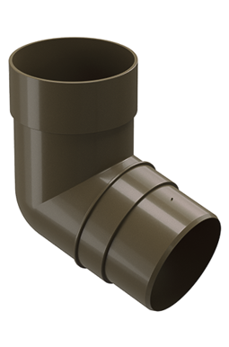 Колено 72˚ для водосточной трубы Premium Каштан, (RAL 8017)