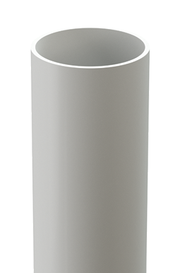 Труба водосточная 1 м Standard Белый, (RAL 9003)