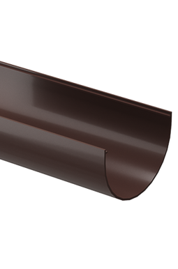Желоб водосточный 3 м Standard Тёмно-коричневый, (RAL 8019)