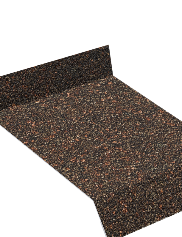 Отлив металлический с посыпкой, Коричневый - 1